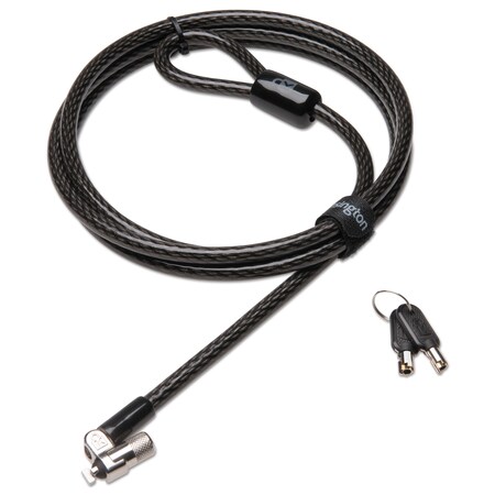 Kensington MicroSaver 2.0 Keyed Ultra Laptop Lock, 6 ft. Steel Cable, Blk, 2 Keys K64432WW
